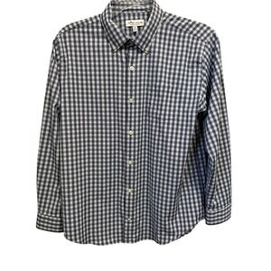 PETER MILLAR Boys  XL 13-14 Summer Comfort Long Sleeve Shirt Nylon Stretch Plaid
